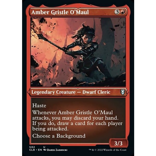 Magic: The Gathering Amber Gristle O'Maul (Foil Etched) (502) Near Mint Foil