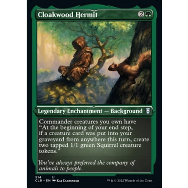 Magic: The Gathering Cloakwood Hermit (Foil Etched) (514) Near Mint Foil