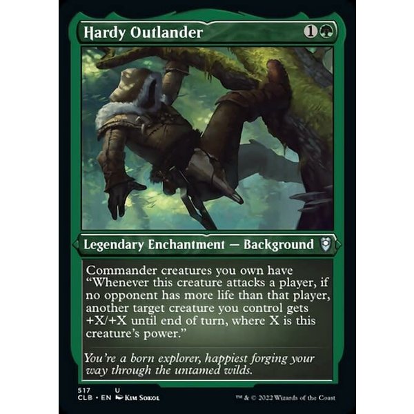 Magic: The Gathering Hardy Outlander (Foil Etched) (517) Near Mint Foil