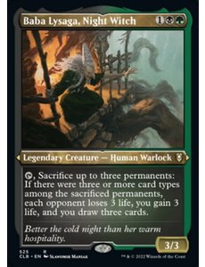 Magic: The Gathering Baba Lysaga, Night Witch (Foil Etched) (525) Near Mint Foil