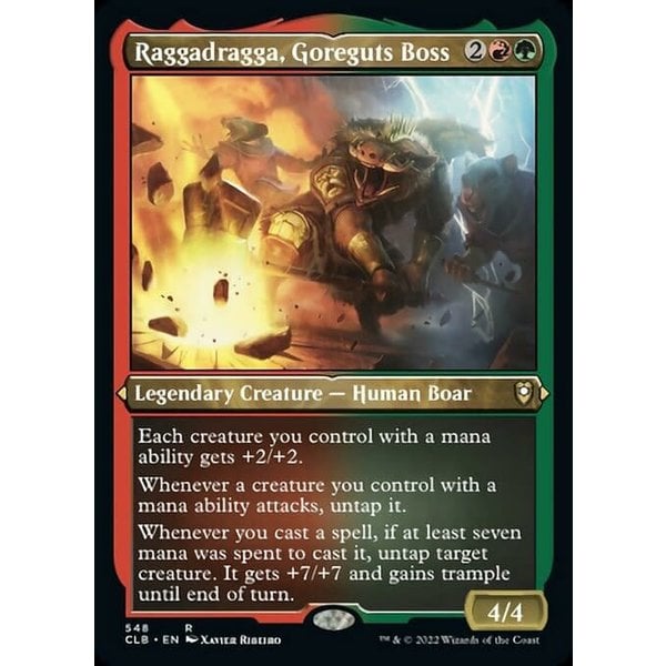 Magic: The Gathering Raggadragga, Goreguts Boss (Foil Etched) (548) Near Mint Foil