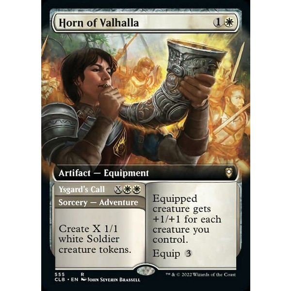 Magic: The Gathering Horn of Valhalla (Extended Art) (555) Near Mint