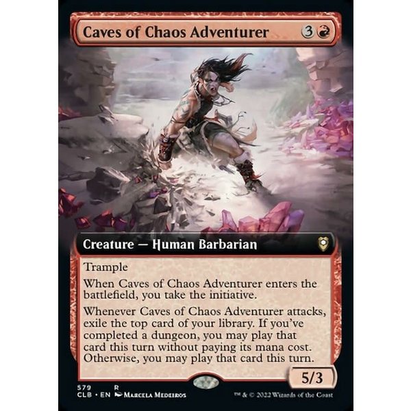 Magic: The Gathering Caves of Chaos Adventurer (Extended Art) (579) Near Mint Foil