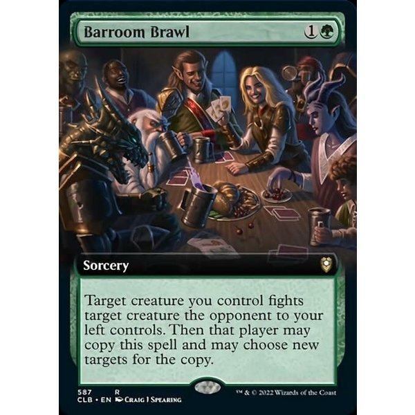 Magic: The Gathering Barroom Brawl (Extended Art) (587) Near Mint