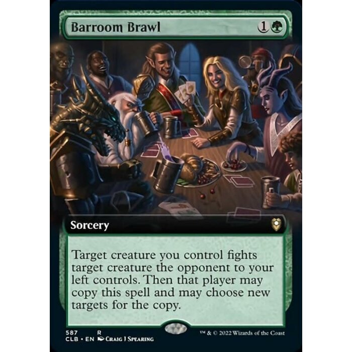 Magic: The Gathering Barroom Brawl (Extended Art) (587) Near Mint Foil
