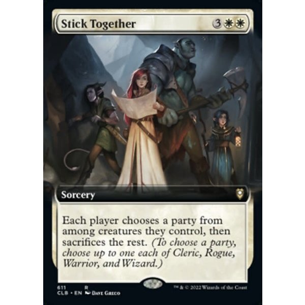 Magic: The Gathering Stick Together (Extended Art) (611) Near Mint