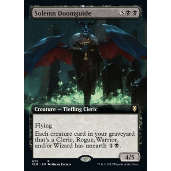Magic: The Gathering Solemn Doomguide (Extended Art) (625) Near Mint