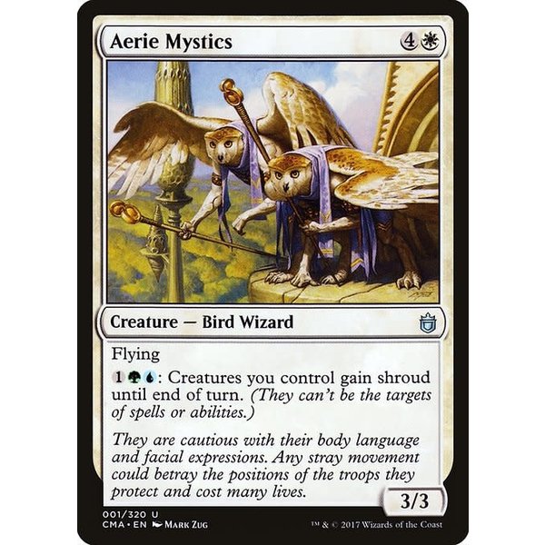 Magic: The Gathering Aerie Mystics (001) Moderately Played