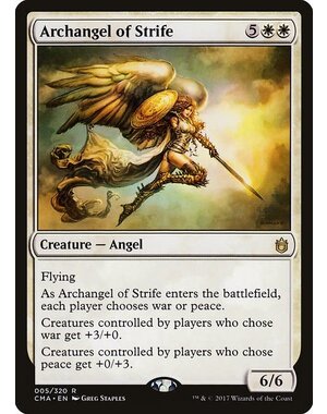 Magic: The Gathering Archangel of Strife (005) Moderately Played