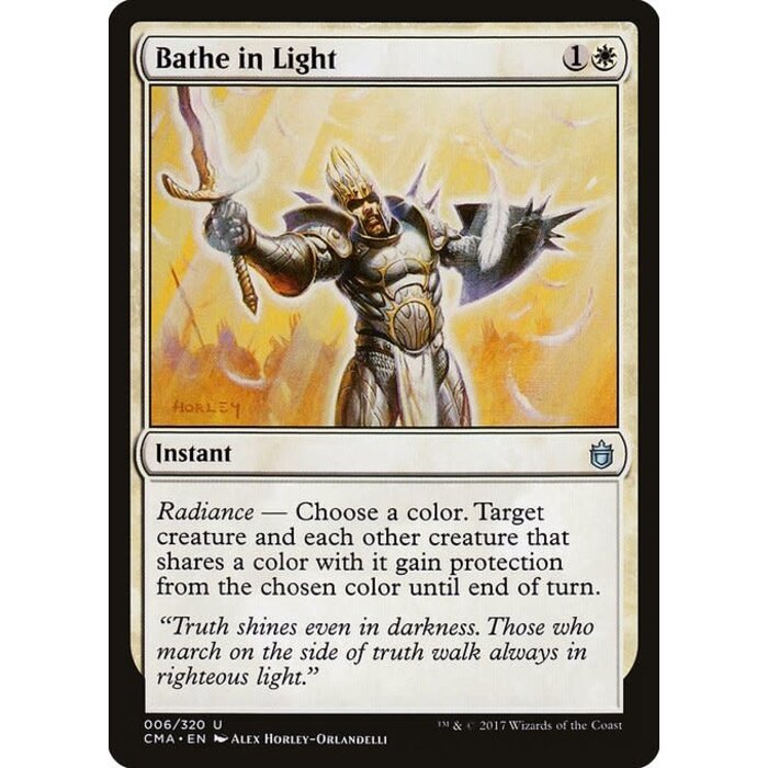 Magic: The Gathering Bathe in Light (006) Moderately Played