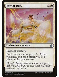 Magic: The Gathering Vow of Duty (029) Moderately Played