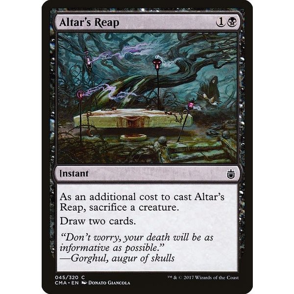 Magic: The Gathering Altar's Reap (045) Moderately Played