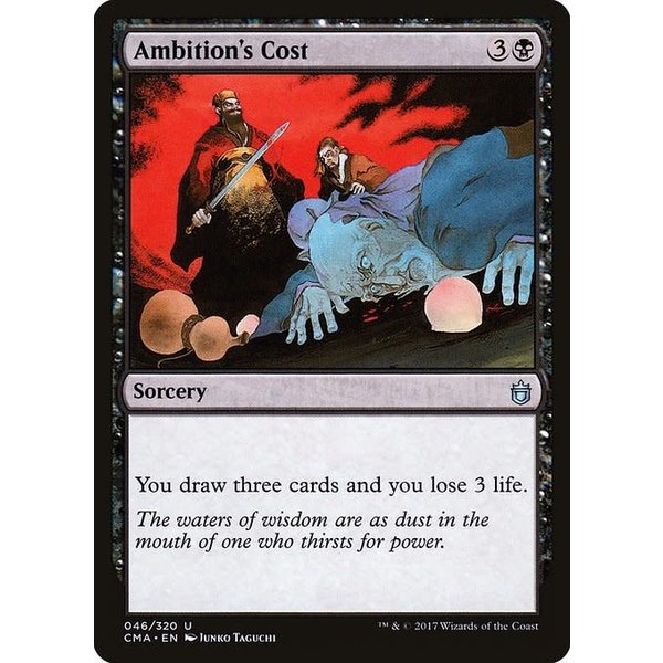 Magic: The Gathering Ambition's Cost (046) Moderately Played