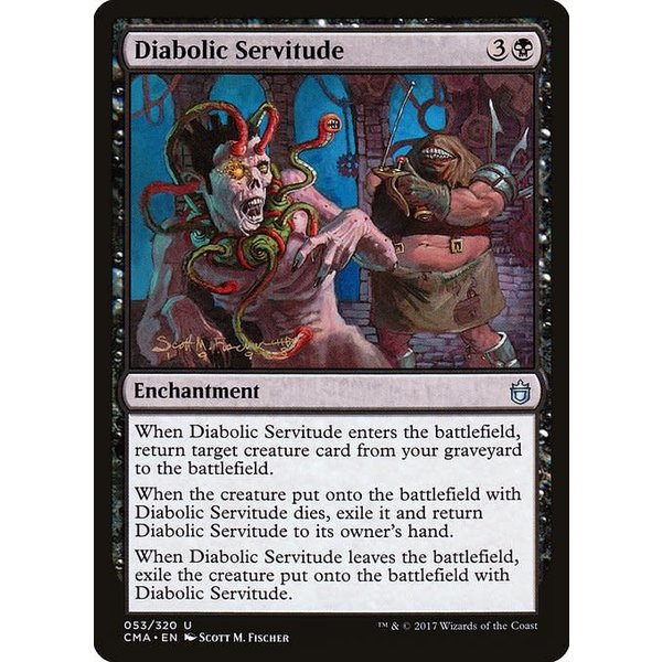 Magic: The Gathering Diabolic Servitude (053) Moderately Played