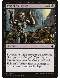 Magic: The Gathering Evincar's Justice (058) Moderately Played
