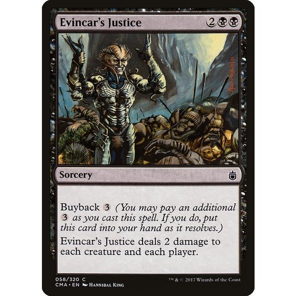 Magic: The Gathering Evincar's Justice (058) Moderately Played