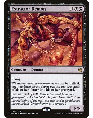 Magic: The Gathering Extractor Demon (059) Moderately Played