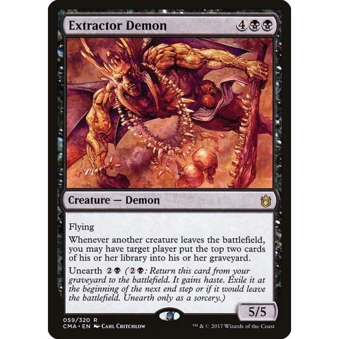 Magic: The Gathering Extractor Demon (059) Moderately Played