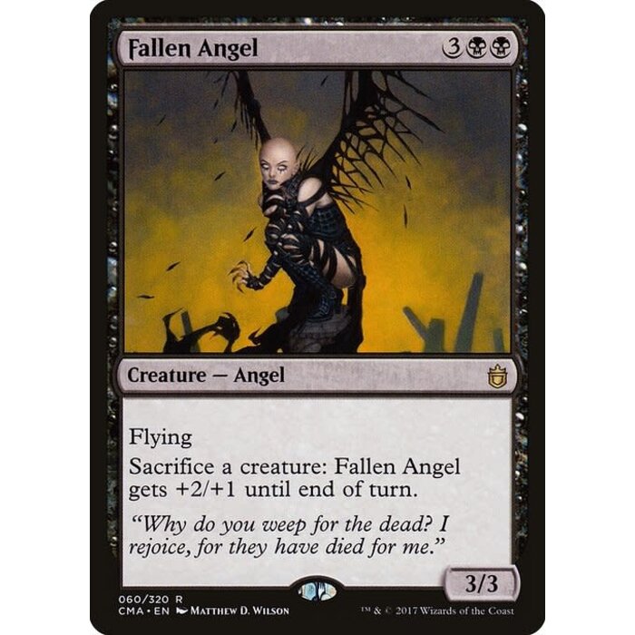 Magic: The Gathering Fallen Angel (060) Moderately Played