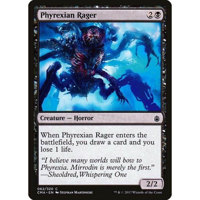 Magic: The Gathering Phyrexian Rager (062) Moderately Played