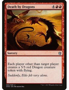 Magic: The Gathering Death by Dragons (080) Moderately Played