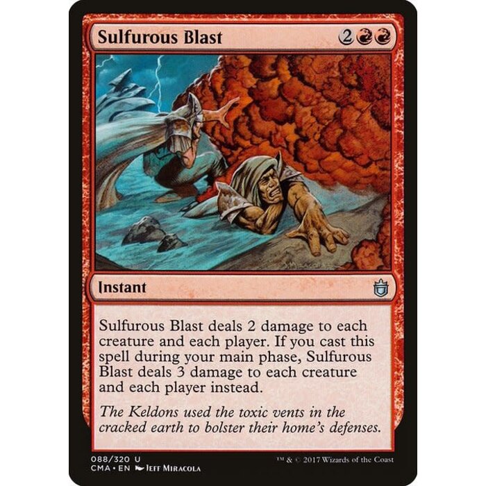 Magic: The Gathering Sulfurous Blast (088) Moderately Played