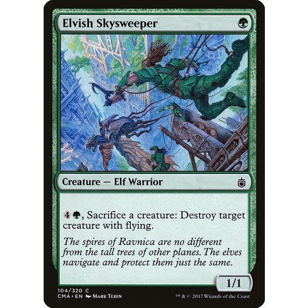 Magic: The Gathering Elvish Skysweeper (104) Moderately Played