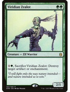 Magic: The Gathering Viridian Zealot (163) Moderately Played
