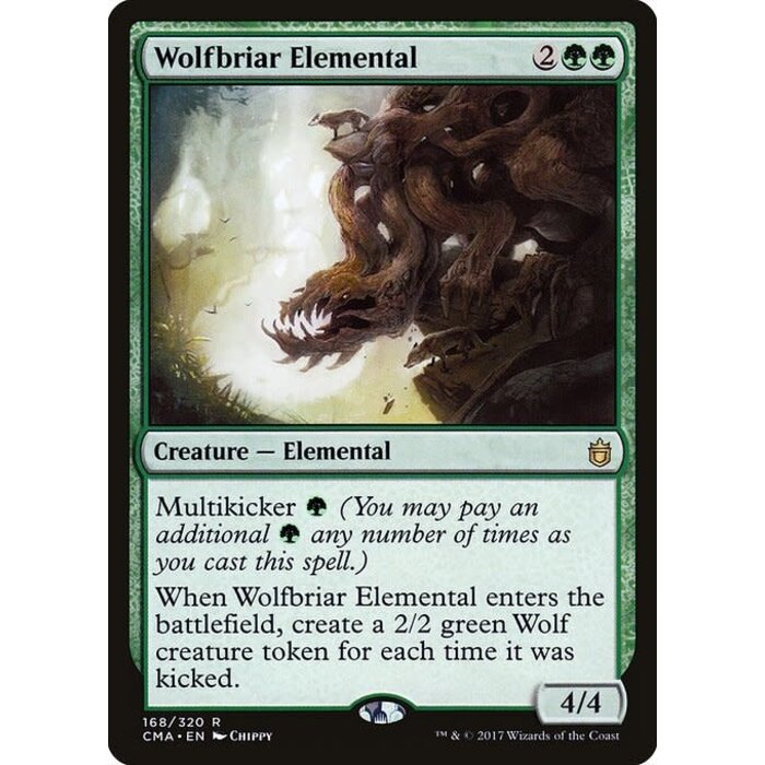 Magic: The Gathering Wolfbriar Elemental (168) Moderately Played