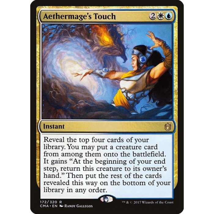 Magic: The Gathering Aethermage's Touch (172) Moderately Played