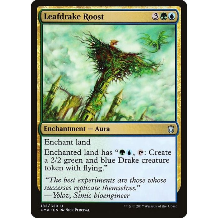 Magic: The Gathering Leafdrake Roost (182) Moderately Played