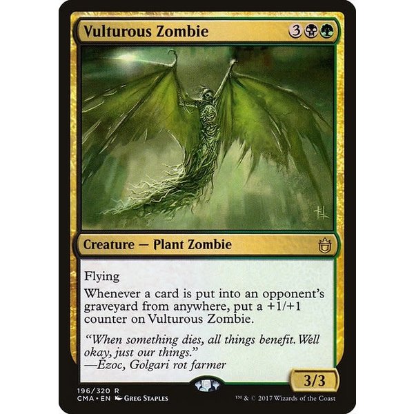 Magic: The Gathering Vulturous Zombie (196) Moderately Played