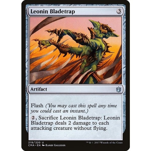 Magic: The Gathering Leonin Bladetrap (219) Moderately Played