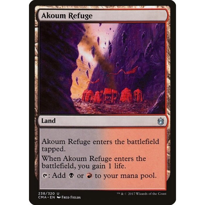 Magic: The Gathering Akoum Refuge (238) Moderately Played