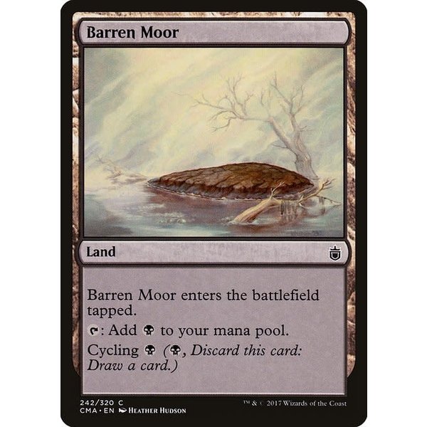 Magic: The Gathering Barren Moor (242) Moderately Played