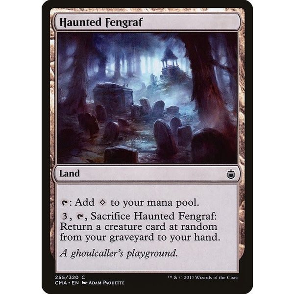 Magic: The Gathering Haunted Fengraf (255) Moderately Played