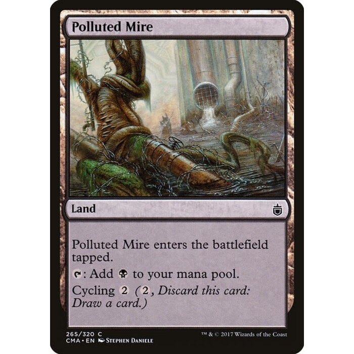 Magic: The Gathering Polluted Mire (265) Moderately Played