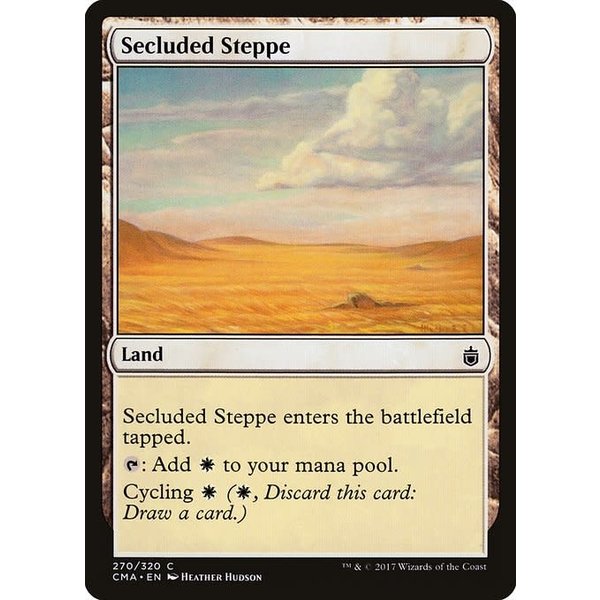 Magic: The Gathering Secluded Steppe (270) Moderately Played