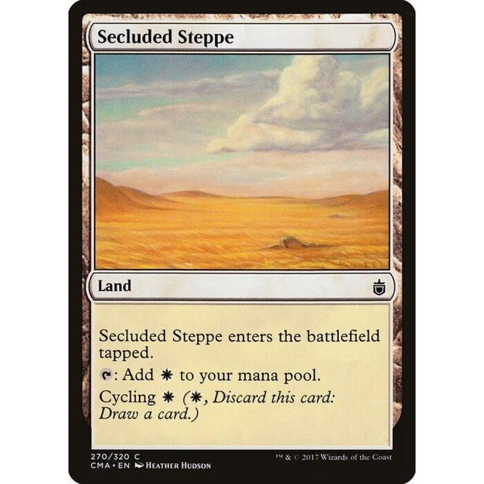 Magic: The Gathering Secluded Steppe (270) Moderately Played