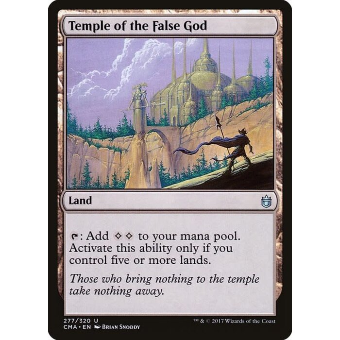 Magic: The Gathering Temple of the False God (277) Moderately Played