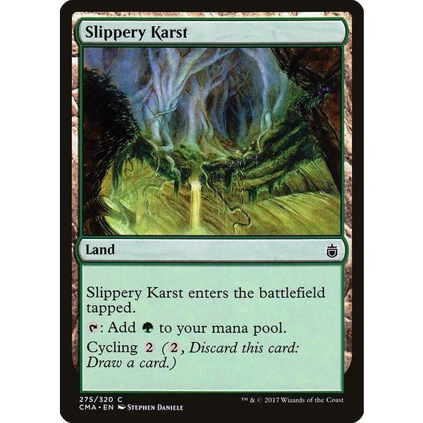 Magic: The Gathering Slippery Karst (275) Moderately Played