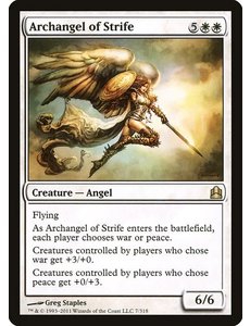 Magic: The Gathering Archangel of Strife (007) Moderately Played