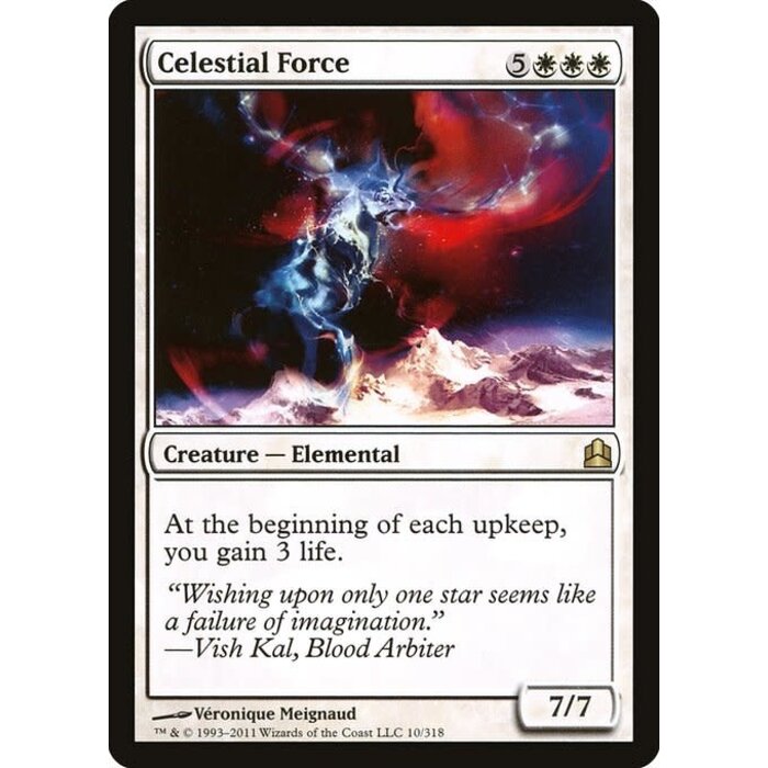 Magic: The Gathering Celestial Force (010) Moderately Played