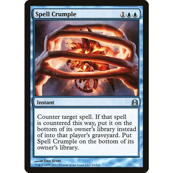 Magic: The Gathering Spell Crumple (063) Heavily Played