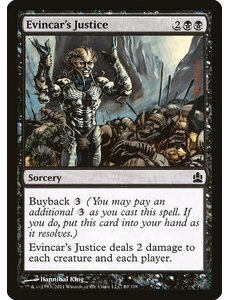 Magic: The Gathering Evincar's Justice (080) Lightly Played
