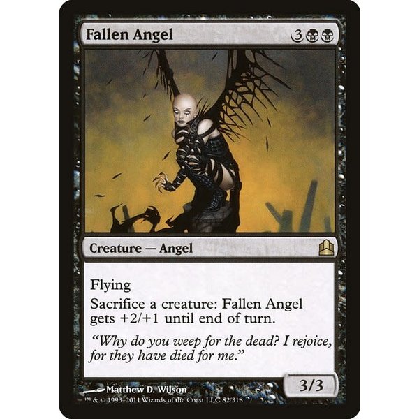 Magic: The Gathering Fallen Angel (082) Lightly Played