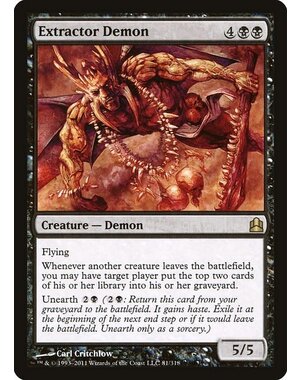 Magic: The Gathering Extractor Demon (081) Moderately Played