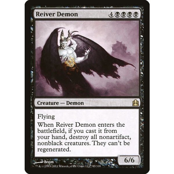 Magic: The Gathering Reiver Demon (095) Moderately Played
