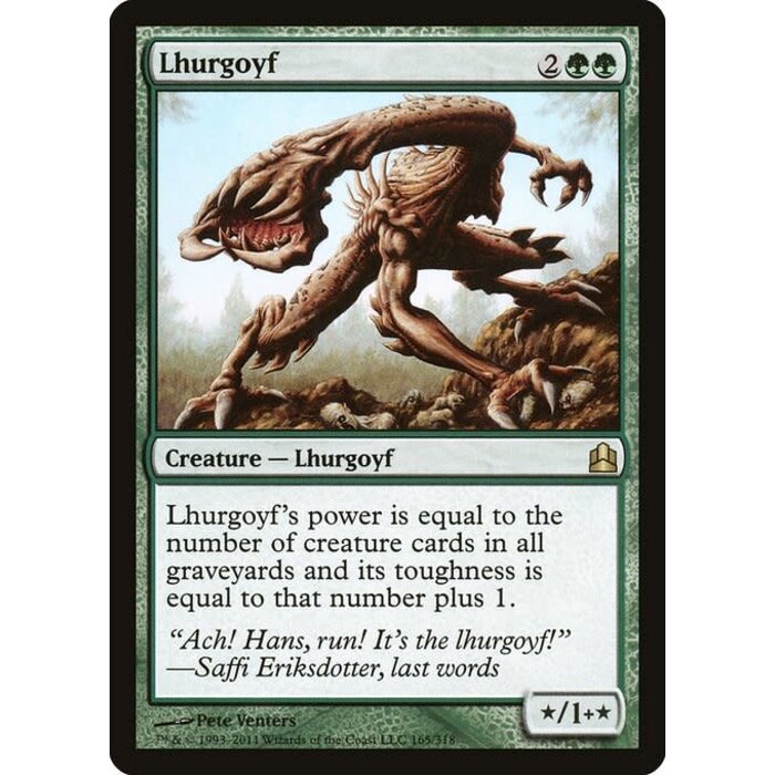 Magic: The Gathering Lhurgoyf (165) Lightly Played