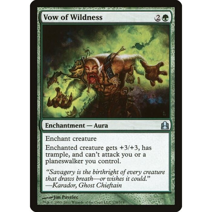 Magic: The Gathering Vow of Wildness (178) Moderately Played